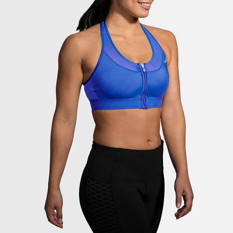 Brooks Fastforward Zip - Run Bra Mujer - Azules (HL2045368)